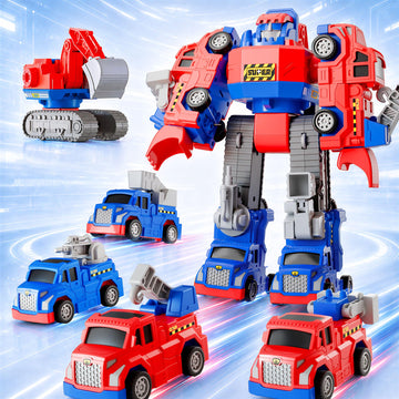 iPlay, iLearn Kids Magnetic Transform Robot Toy, Toddler Construction Truck