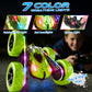 Zalneo Remote Control Car - 4WD 360° Flip Double?Sided RC Stunt Car LED Light Bar & USB?C Modular Battery, Off?Road Toys for Boys Ages 6?12, Birthday