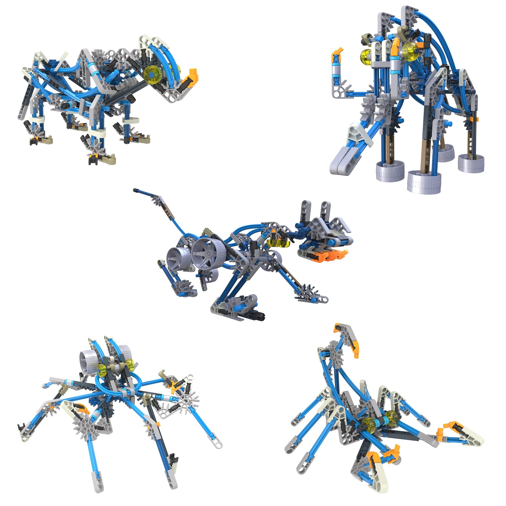 Basic Fun K'NEX | Cyborg Creatures 15 Model | Educational Toys for Boys and Girls, 196 Piece Stem Learning Kit, Engineering for Kids, Fun Colourful
