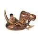 PoolCandy Inflatable T-Rex Dinosaur 48" Swim Ring