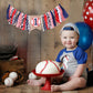 Baseball 1st Birthday Highchair Banner Boy - Boy's 1st Birthday Decorations, Cake Smash Outfit, High Chair Banner