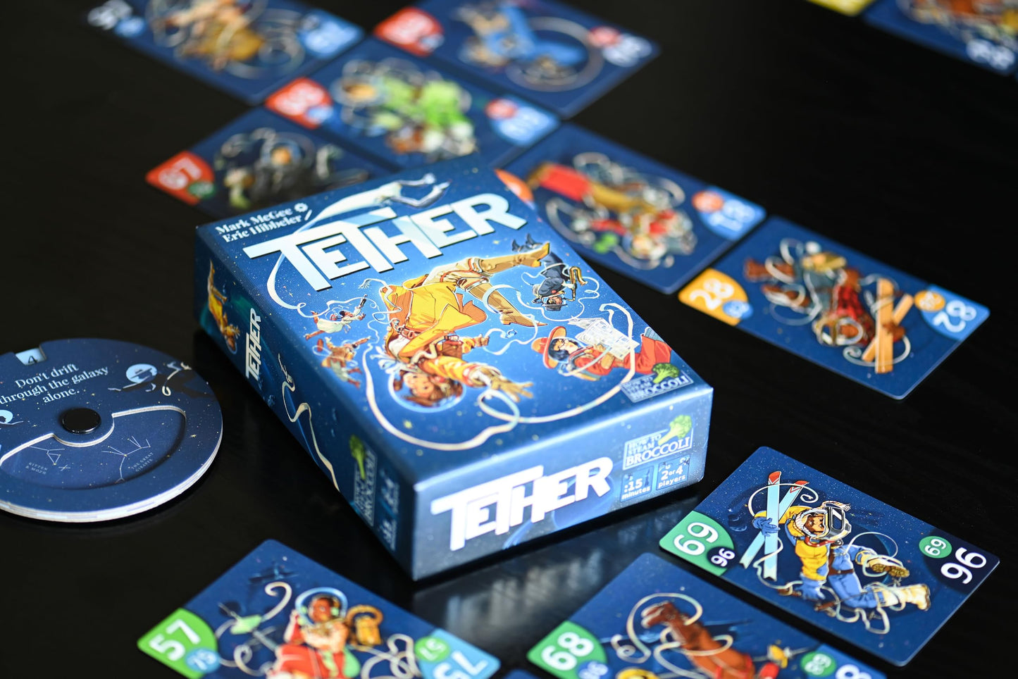 How To Steam Broccoli Tether - 2 Player Game for Adults - Small Box Makes it the Perfect Travel Board Game - Unique Mirror Deck Gameplay Where