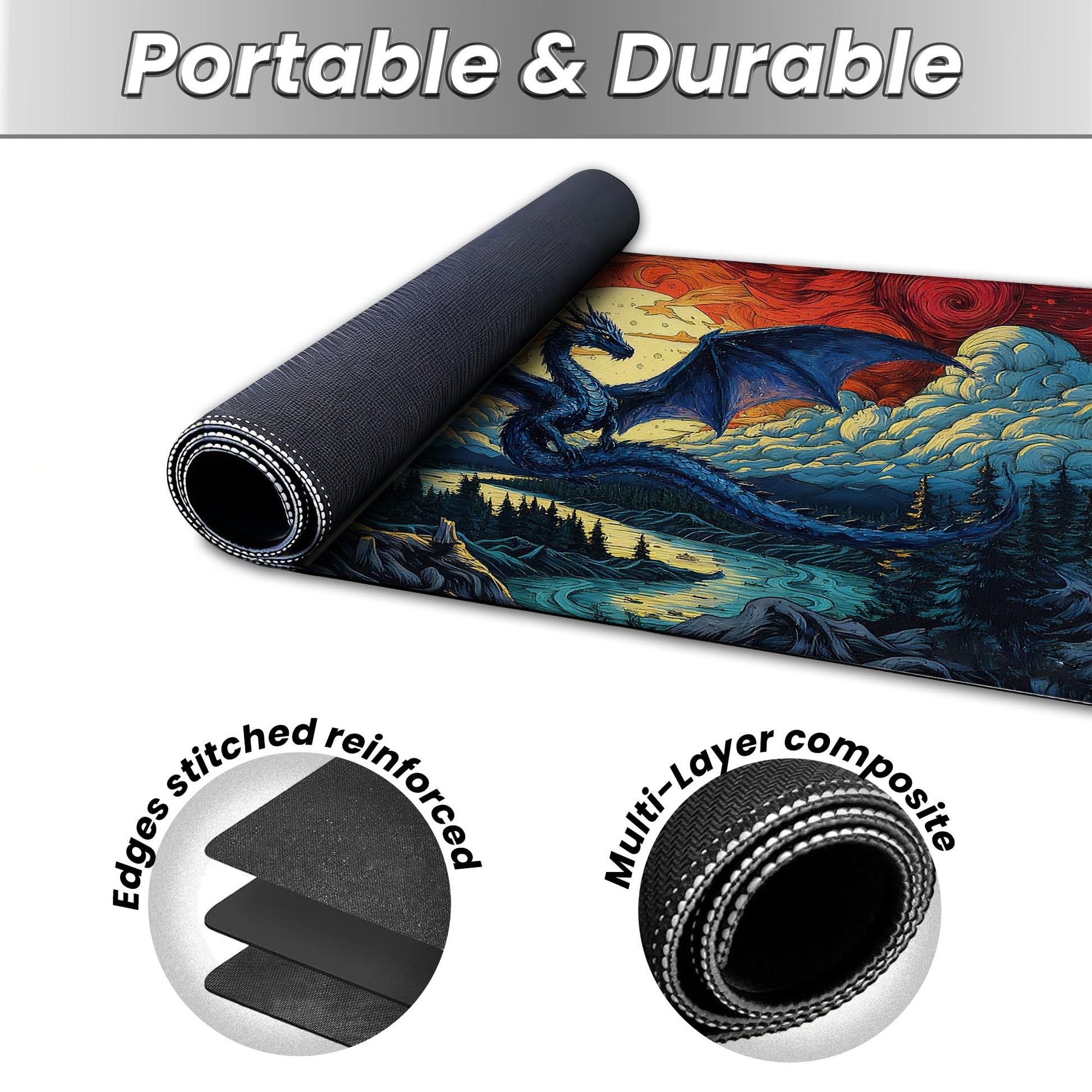 MTG Playmat TCG Card Game Mat Magic The Gathering Play Mat 24x14 Inch