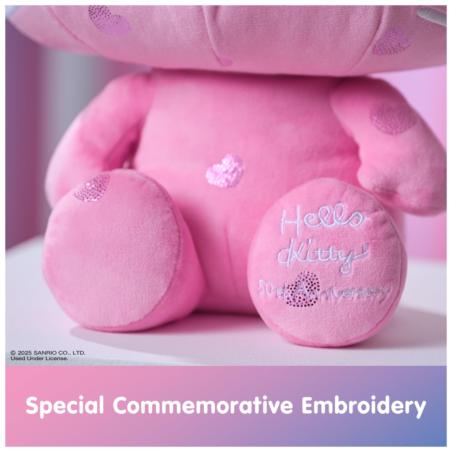 GUND Sanrio Hello Kitty 50th Anniversary 12” Commemorative Plush; Ages 1+