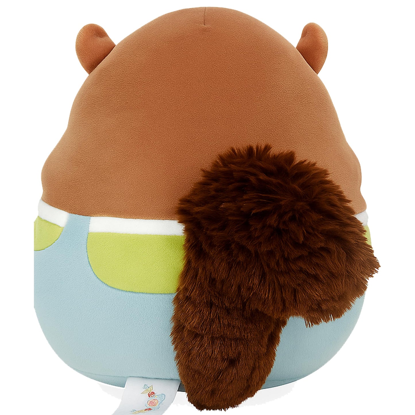 Squishmallows 8-Inch Harvest Sawyer Brown Squirrel Plush Toy with Blue Overalls