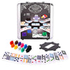 Sunny Days Entertainment Elbow Room Games Mexican Train Dominoes Set - Double 12 Color Dot Dominos Game with Tin Case & Hub for Family Fun