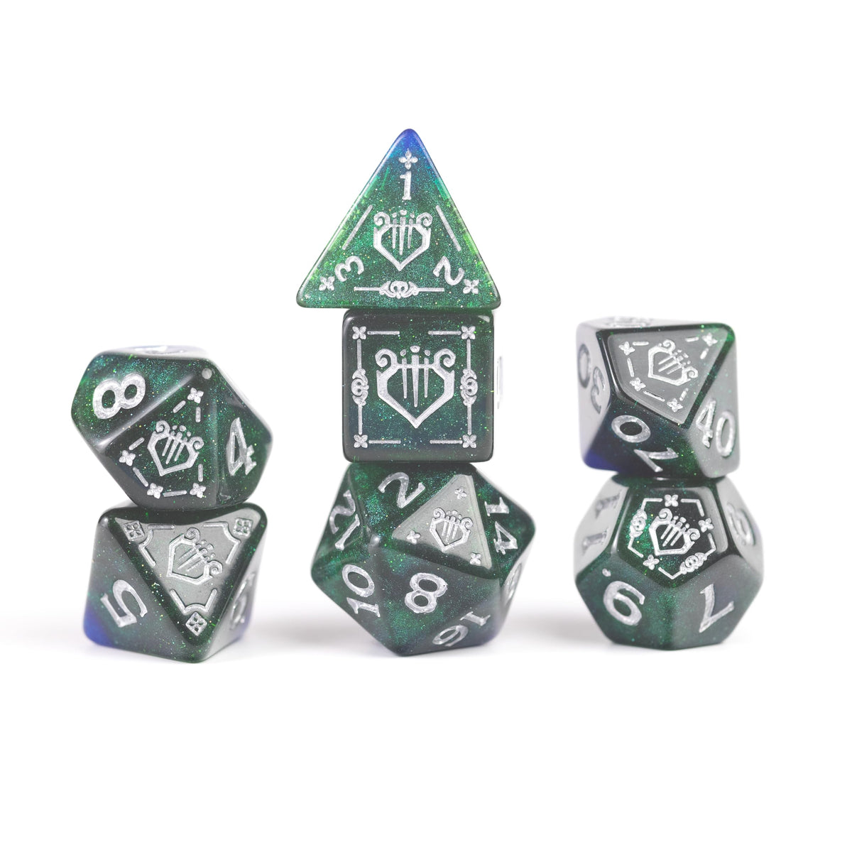 D&D Adventure Dice (Bard Class: Blue)