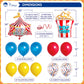 Pirese Carnival & Circus Birthday Party Decorations - Birthday Party Supplies | Banner & Balloons Decor for Kids