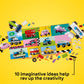 LEGO Classic Creative Vehicles, Colorful Construction Brick Building Kit with Ice Cream Truck, Police Car Toy, Model City Cars and More, Gift or Car