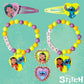 LUV HER Disney Stitch Girls BFF 6 Piece Toy Jewelry Box Set with 2 Rings, 2 Bead Bracelets and Snap Hair Clips Ages 3+