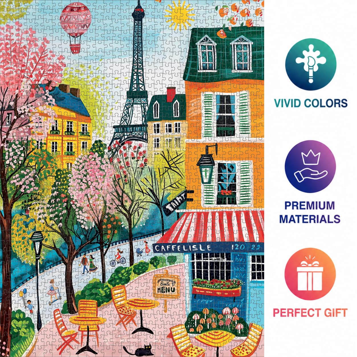 Cross & Glory | Jigsaw Puzzles for Adults | Morning at Café Lisle