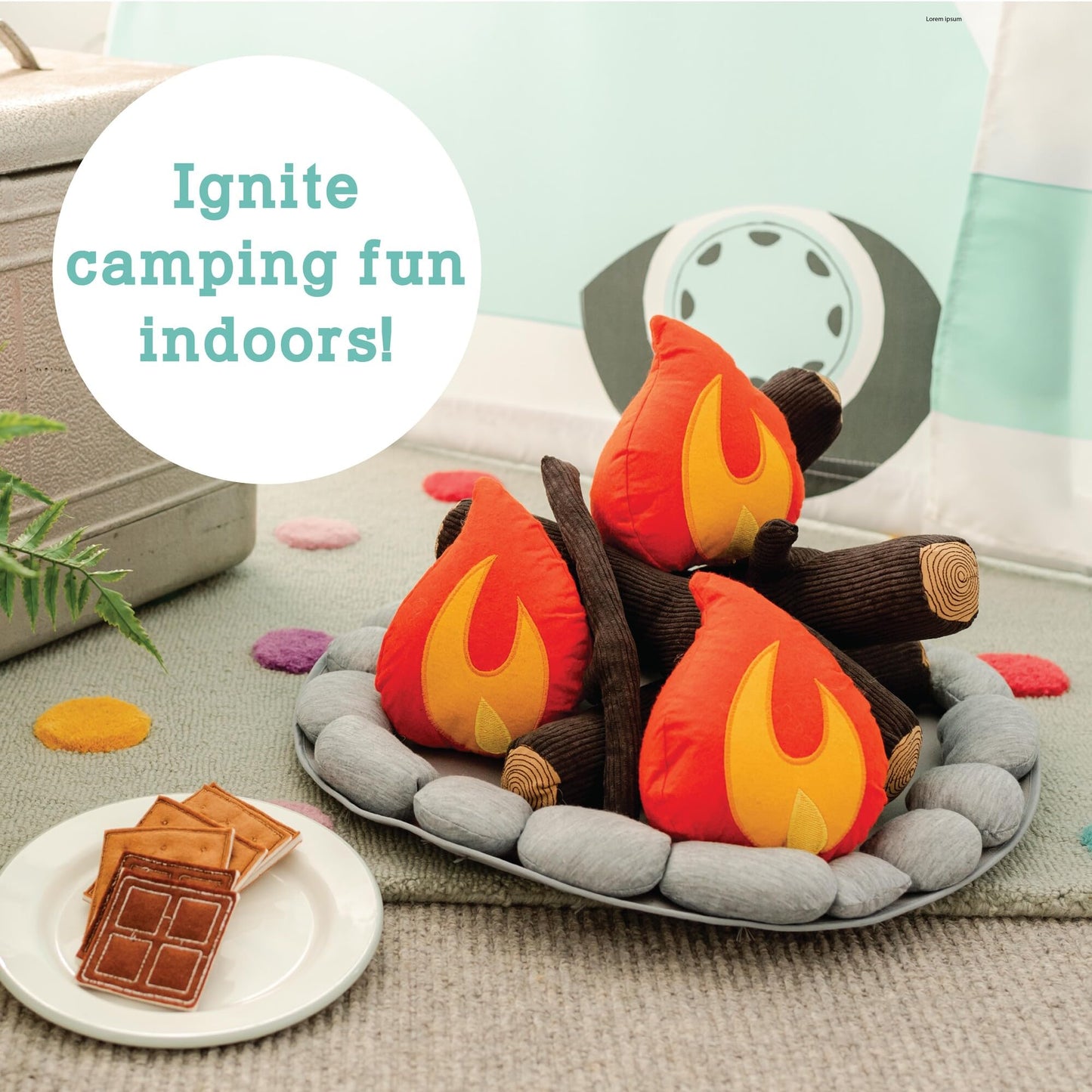 MindWare Oh So Fun Plush Campfire Set