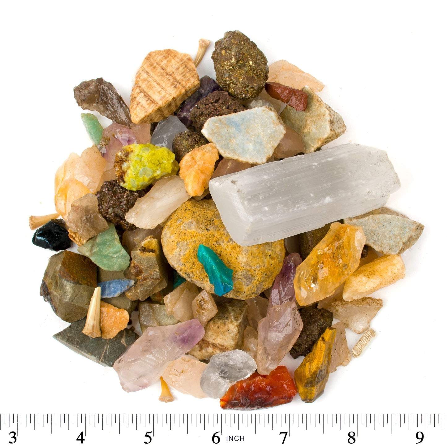 Boone's Mill Gemstone Paydirt | 5 Pounds | Gem Mining Rough Stone Mix | Rock Fossil ID Guide