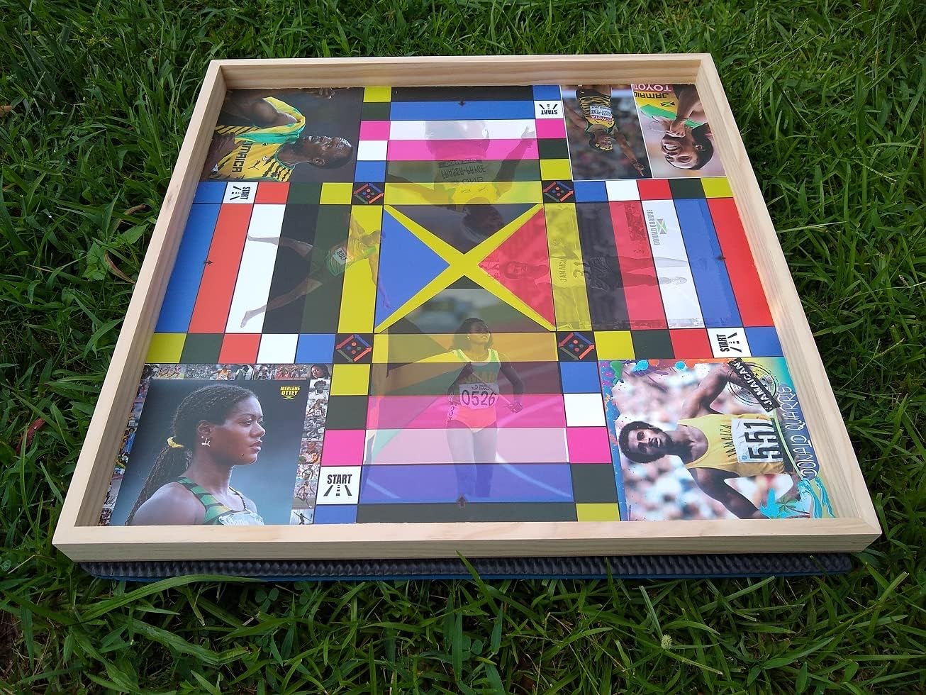Jamaican Ludo Legendary Athletes Edition - 24x24 Oversized Board Game | Celebrating Jamaica’s Sports Icons | Fun Multi-Player Entertainment for Family