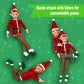 The Original Elf 12" Plush (Boy and Girl) Christmas Elf Doll Set - Poseable Shelf Sitter with Flaxible Dangling Legs - Perfect for Christmas