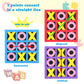 Skylety 36 Pack Tic Tac Toe Foam Tic Tac Toe Mini Board Game Family Classic Educational Table Game for Birthday Party Favors, Birthday Goody Bag