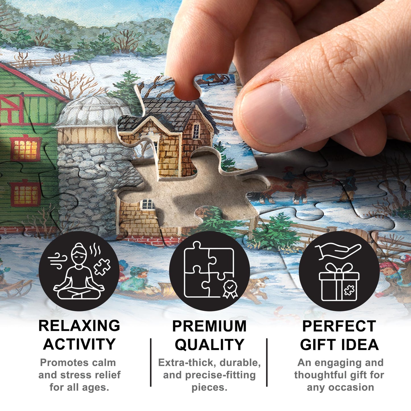 MasterPieces Heartland Collection - Snowball Ambush 550pc Puzzle