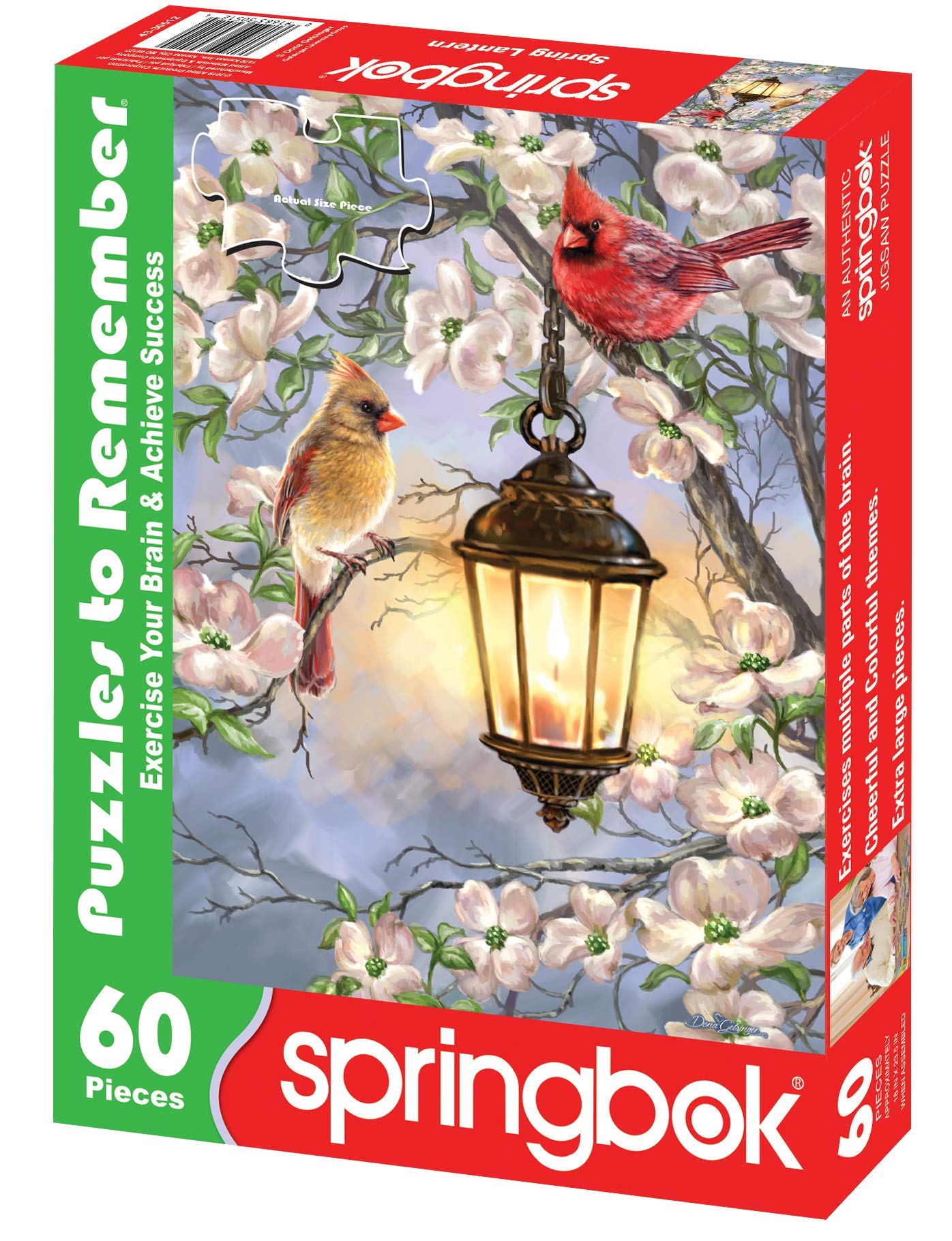 Springbok Spring Lantern 60 Piece Dementia Activity Jigsaw Puzzle for Seniors