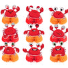 9 Pcs Crab Honeycomb Centerpieces Crab Table Decorations Table Toppers Crab Party Supplies for Crab Birthday Party Decorations Ocean Party