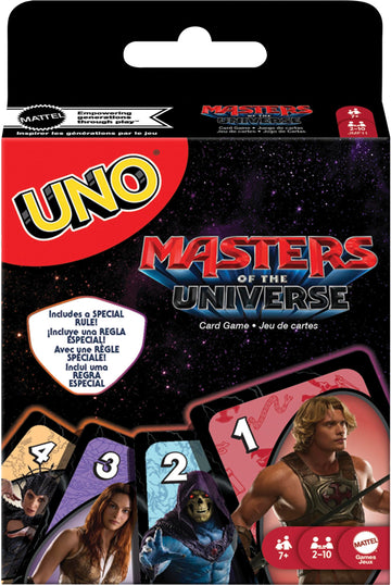 Mattel Games UNO Masters of the Universe Movie Card Game with Themed Deck for Kids, Family Nights, Parties, Travel & Camping