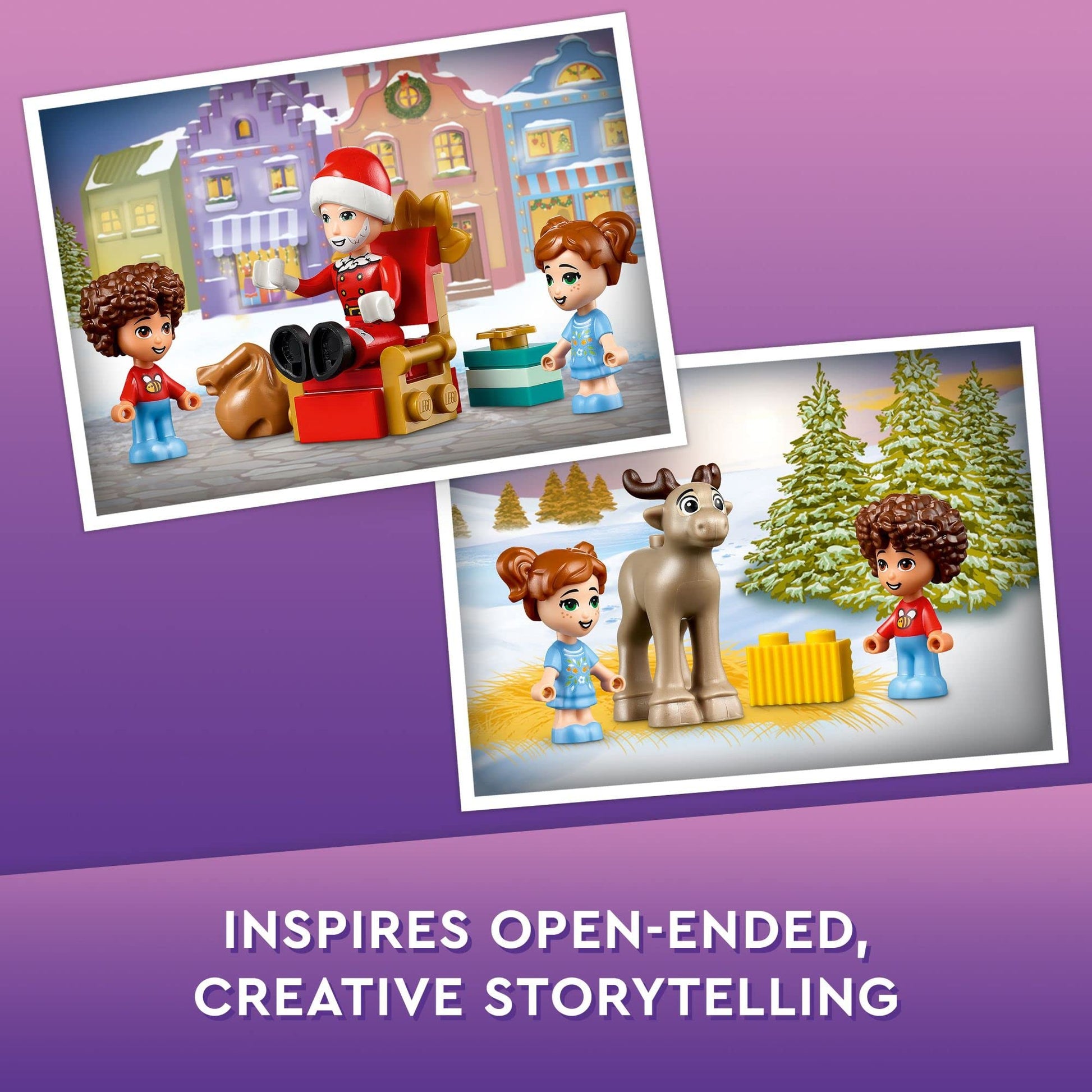 LEGO Friends 2022 Advent Calendar 41706 Building Toy Set; 24 Gifts and Holiday Toys, Including Santa’s Sleigh; for Kids, Boys and Girls, Ages 6+ (312
