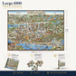 1000 piece Adult Jigsaw: 1980 | Philadelphia Puzzle map | Jigsaw Puzzle Game for Adults | Fun Activity | Family Entertainment