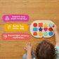 7 Days of Play Shape Puzzle for Kids, Sensory Bin Insert for Sensory Tables, Silicone Geometric Shapes, Wooden Fine Motor Learning Toy