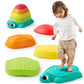 JOYIN 5 Pcs Turtle Balance Stepping Stones, Kids Turtle Path Jumping Stones, Child Obstacle Course Coordination Game Toys Indoor or Outdoor Play