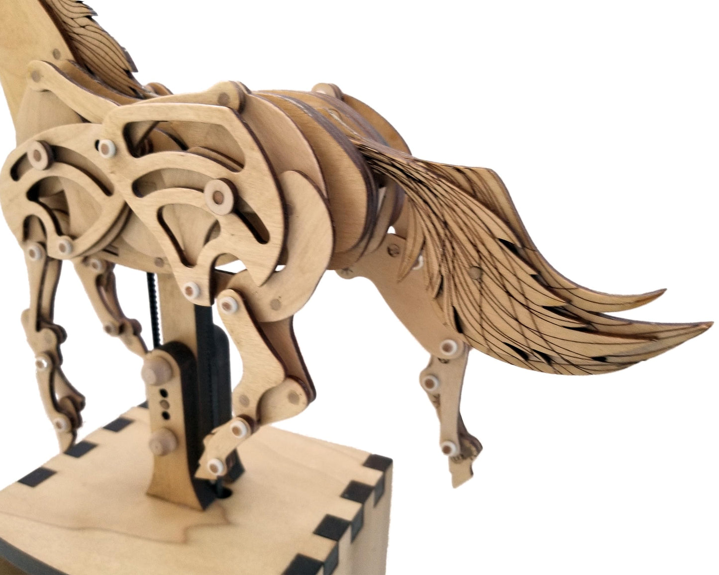 Abong 3D Wood Craft Mechanical Horse Automation Model | 221 Pieces of Precise Cuts of Plywood | Includes an Illustrated Instruction Book