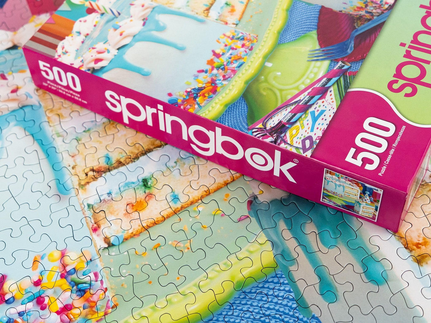 Springbok Birthday Cake 500 Piece Jigsaw Puzzle for Adults