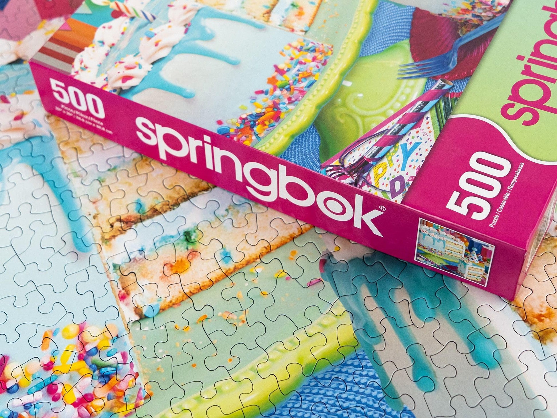 Springbok Birthday Cake 500 Piece Jigsaw Puzzle for Adults