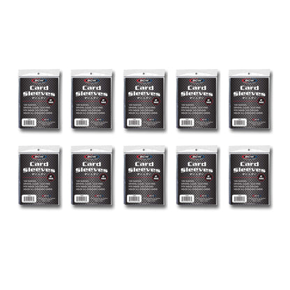 BCW Standard Card Sleeves - Penny Sleeves 2 5/8 x 3 5/8 | 1000 Clear Trading Card Sleeves | Card Protector Sleeves for Baseball, Sports & Trading