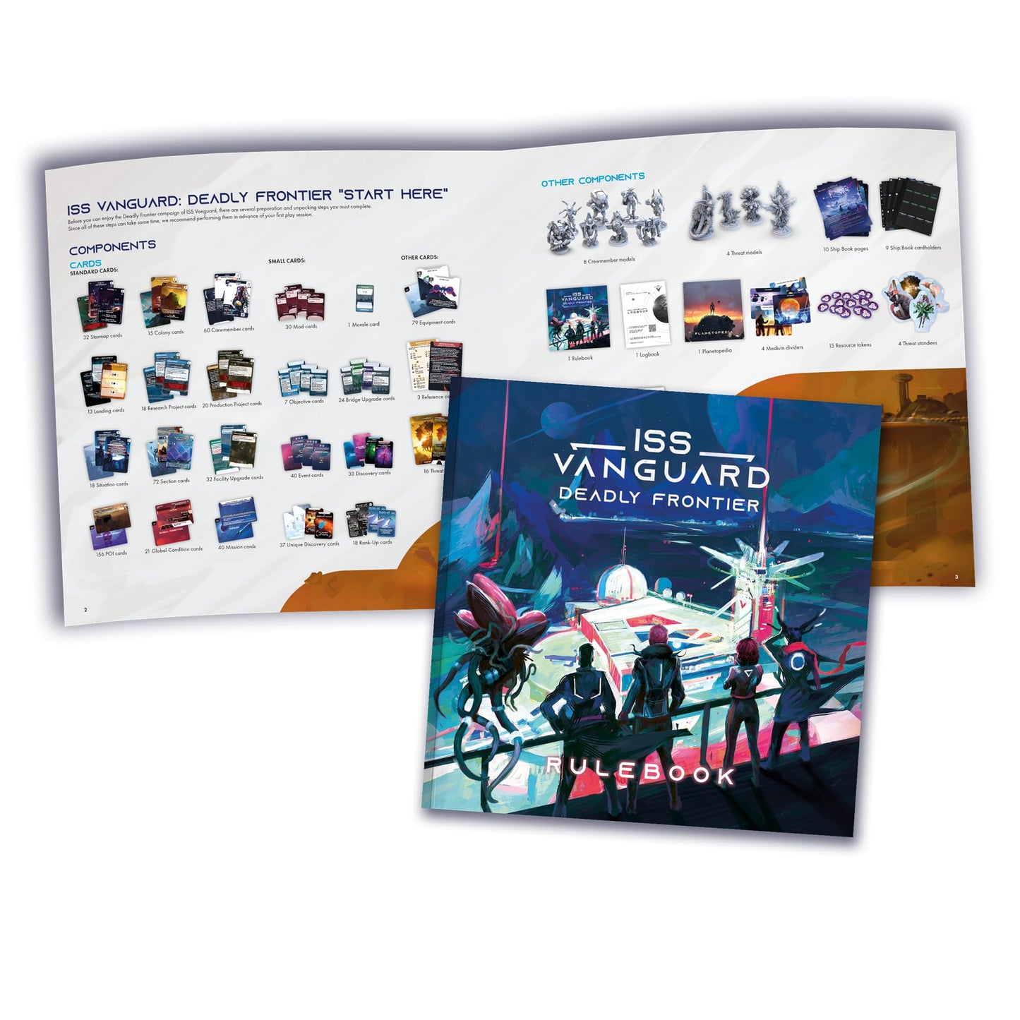 ISS Vanguard: Deadly Frontier Campaign Expansion - New Challenges & Adventures! Cooperative Sci-Fi Strategy Game, Ages 14+, 1-4 Players, 90-120 Min