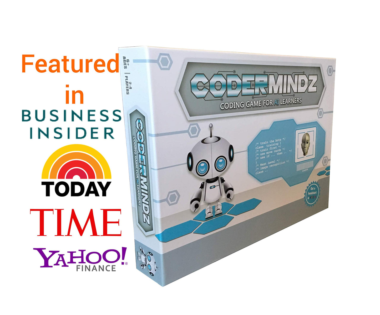 CoderMindz Game for AI Learners! NBC Featured: First Ever Board Game for Boys and Girls Age 6+. Teaches Artificial Intelligence and Computer