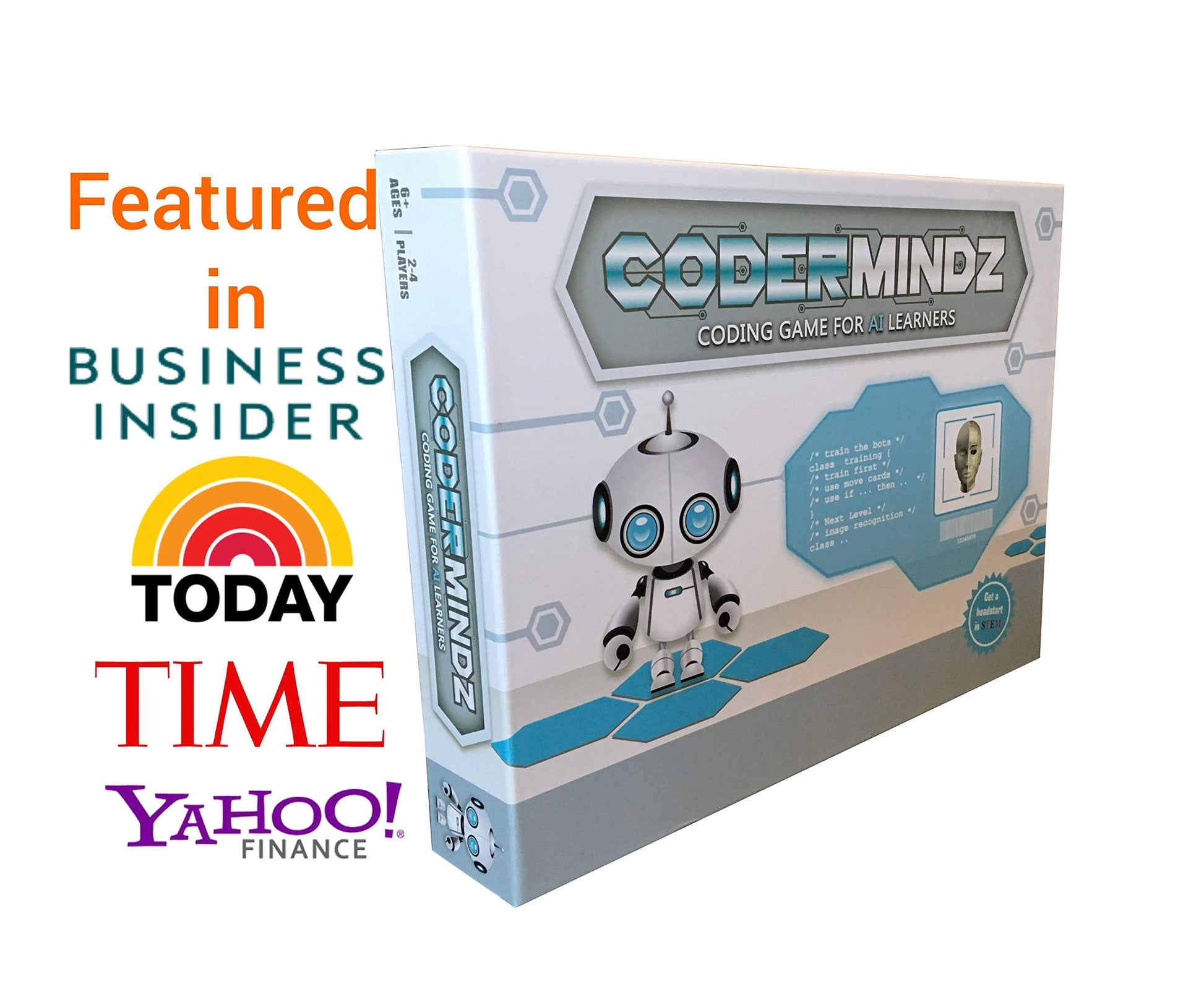 CoderMindz Game for AI Learners! NBC Featured: First Ever Board Game for Boys and Girls Age 6+. Teaches Artificial Intelligence and Computer