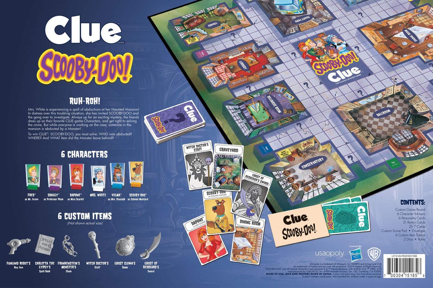CLUE: Scooby-Doo Board Game | Official Merchandise Based on the Popular Cartoon | Gather the Gang and Solve the Mystery!