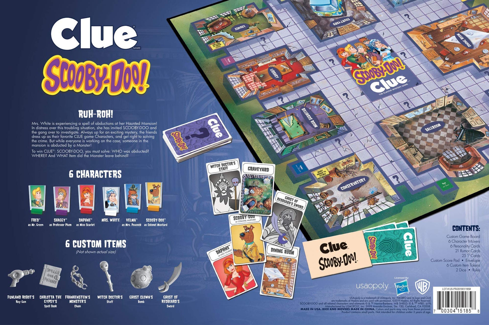 CLUE: Scooby-Doo Board Game | Official Merchandise Based on the Popular Cartoon | Gather the Gang and Solve the Mystery!
