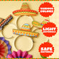 JOYIN 24 Pcs Cinco de Mayo Sombrero Headbands for Mexican Themed Fiesta Party, Party Supplies Decorations for Fun Fiesta Hat Party Supplies, Luau