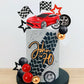 27 PCS Racing Wheel Cake Topper Tyre Cake Decorations for Racing Theme Race Car Birthday Supplies (01)