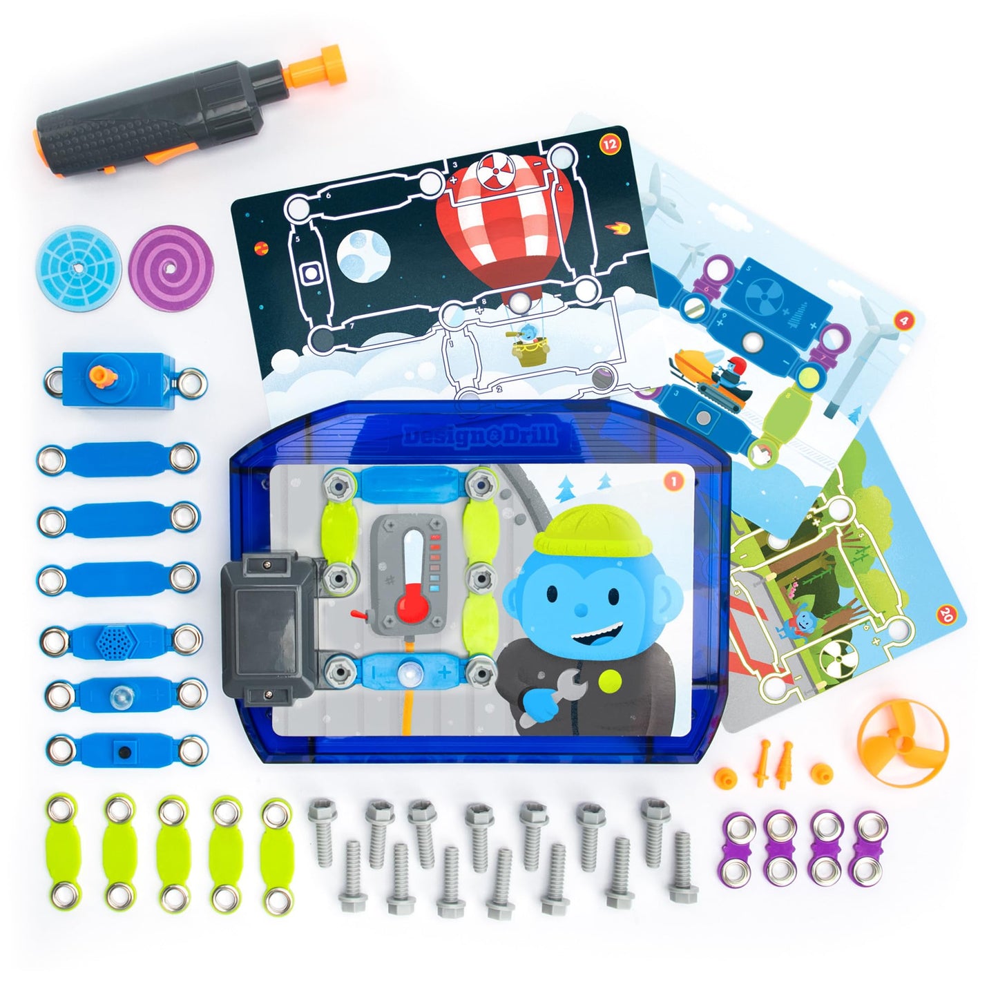 Educational Insights Design & Drill Adventure Circuits - STEM Toy for Kids Ages 5+, Science Kits and Circuit Board for Kids