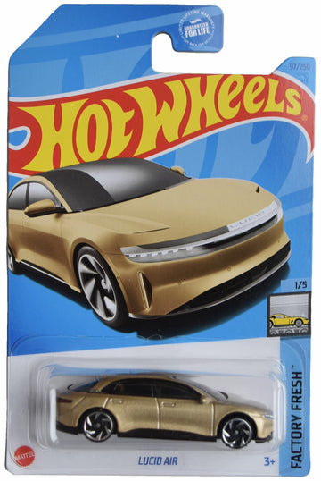 Hot Wheels Lucid Air, Factory Fresh 1/5 [Gold] 97/250