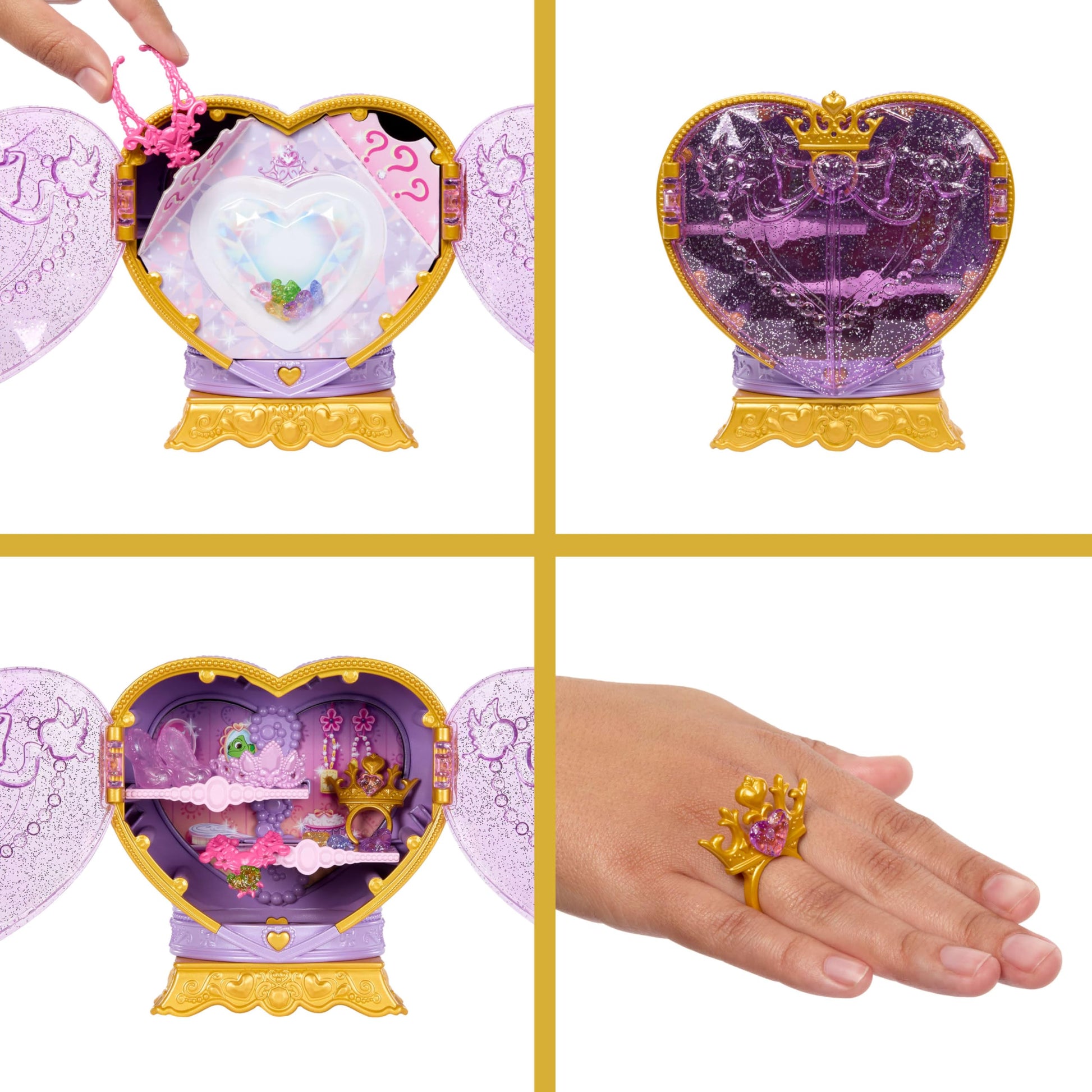 Mattel Disney Frozen Elsa Ice Skating Fashion Doll & Accessories with 8 Surprises, Including Snowflake Gem Box, Ring for Child & Play Pieces