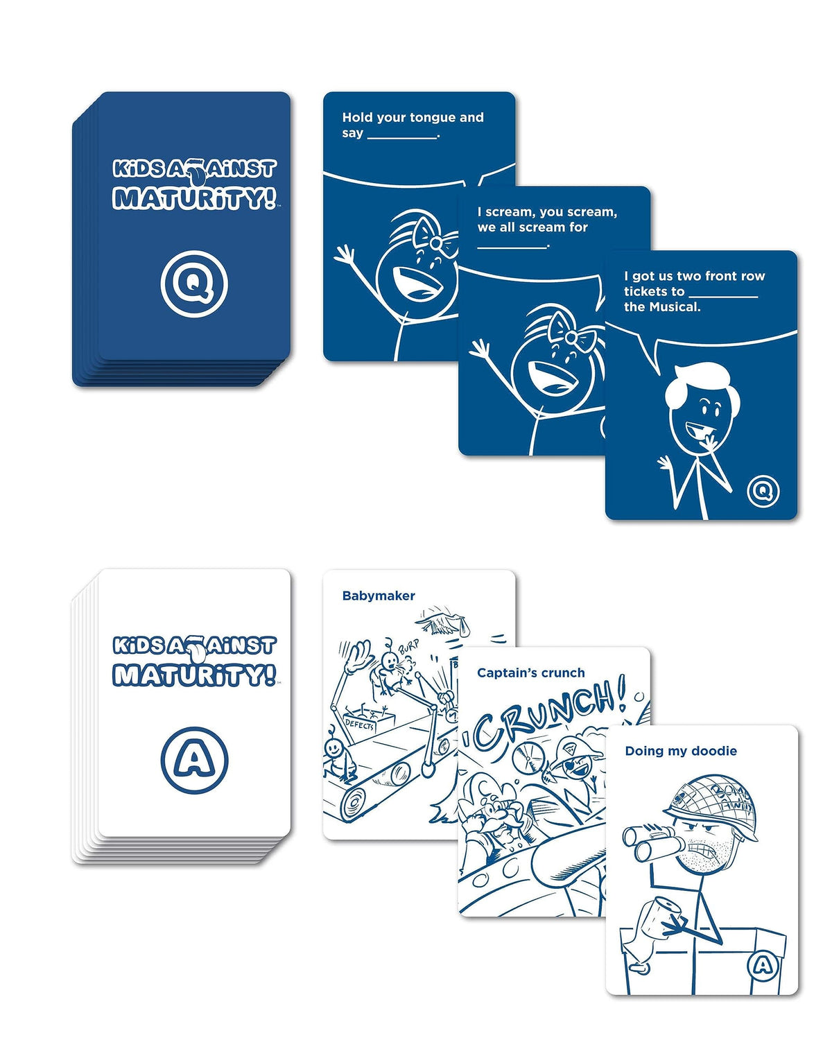 Kids Against Maturity: Card Game for Kids and Families, Super Fun Hilarious for Family Party Game Night, Let's Go Edition
