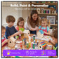 Podzly Kids Wooden Birdhouse Craft Kit 12 Pack - DIY Bird House Kits for Kids Ages 3+ - Personalize, Build & Paint Your Own Birdhouse - 3 Designs