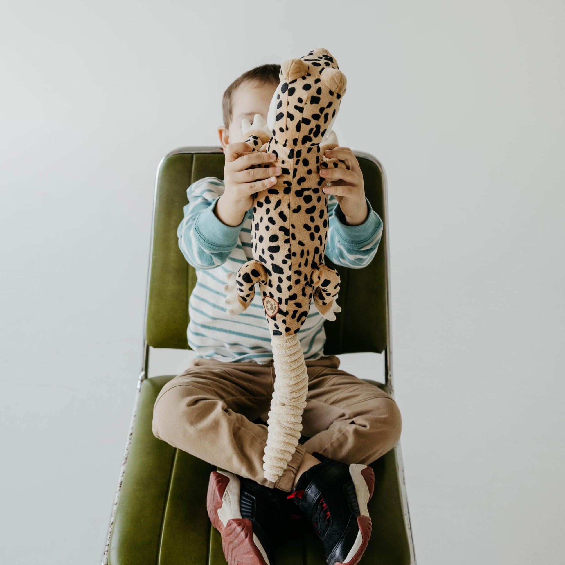 The Petting Zoo Leopard Gecko Stuffed Animal, Gifts for Kids, Wild Onez Zoo Animals, Leopard Gecko Plush Toy 24 inches