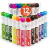 Playkidiz Washable Dot Markers for Toddlers, 12 Colors (40ml 1.35oz) Paint Marker Dot Art Set, Water Based Non-Toxic Bingo Daubers for Kids