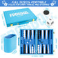 Froggod Light Blue 15 Inch Backgammon Sets for Adults, Classic Board Game