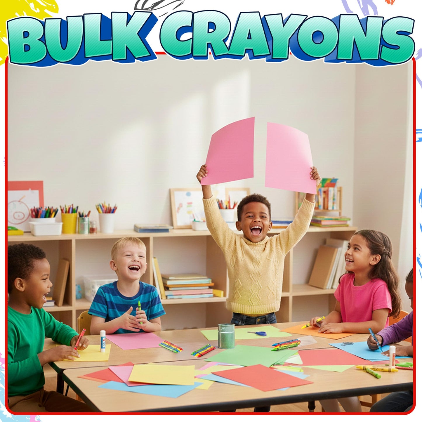 Bulk Crayons 1000 Pack (250 Sets of 4) - Individually Wrapped Crayons Party Favors for Kids, Restaurants, Classrooms, Birthday Goodie Bags, School