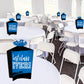 Big Dot of Happiness Reunited Blue - Table Decorations - Royal Blue School Class Reunion Party Fold and Flare Centerpieces - 10 Count