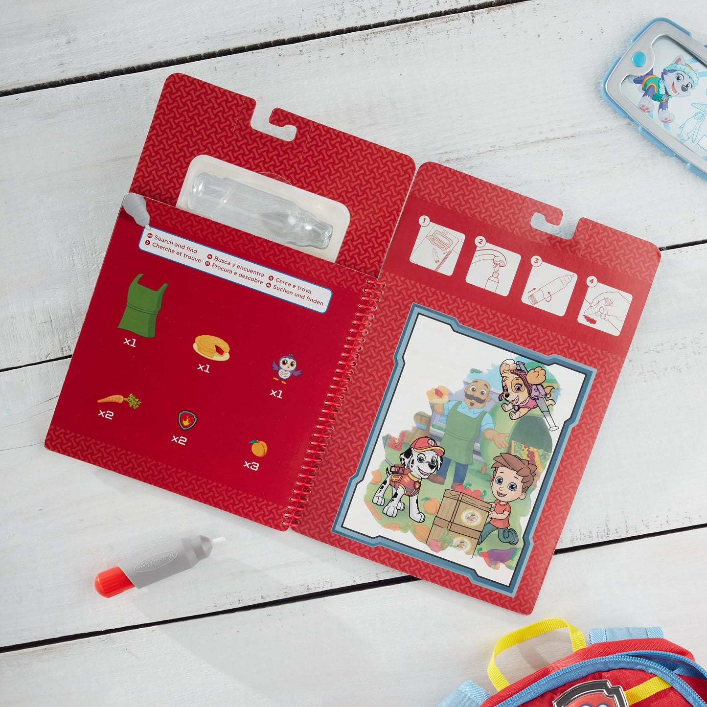 Melissa & Doug PAW Patrol Water Wow! Marshall Water Reveal Travel Book Activity Pad | 3+ | Gift for Boy or Girl